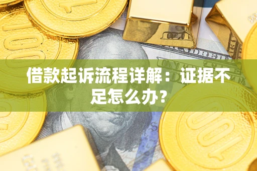 北京借款起诉流程详解：证据不足怎么办？